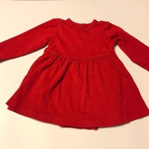 Primary 12-18 Mo Red Long Sleeve Dress